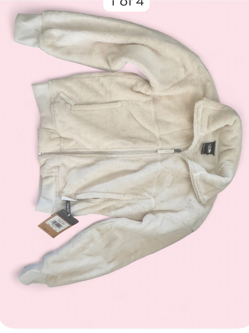 The North Face Women's Cream Sherpa Zip-Up Jacket